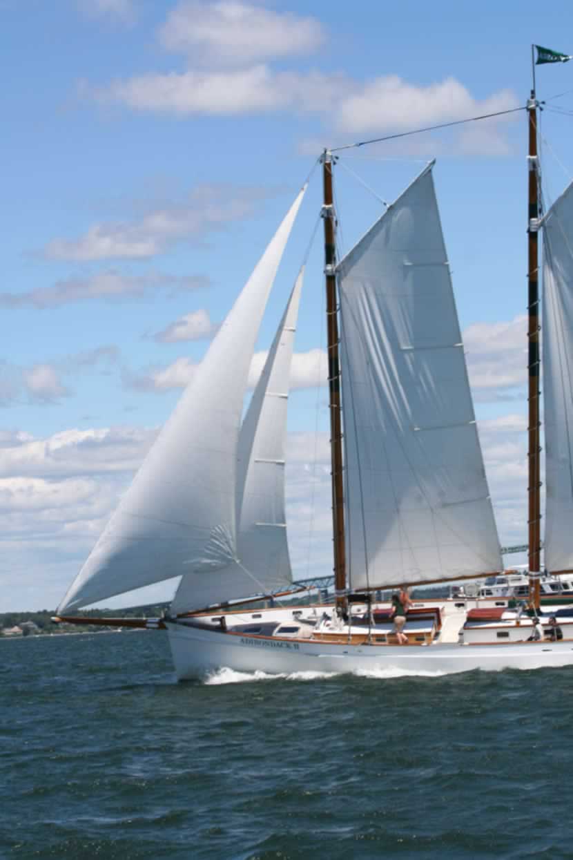 Sailing Newport harbor